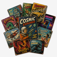 Nouvelles plaques décoratives en métal amusantes pour gamers, enseignes rétro en étain pour la décoration murale de la salle de jeu, affiche métallique vintage pour la grotte du gamer