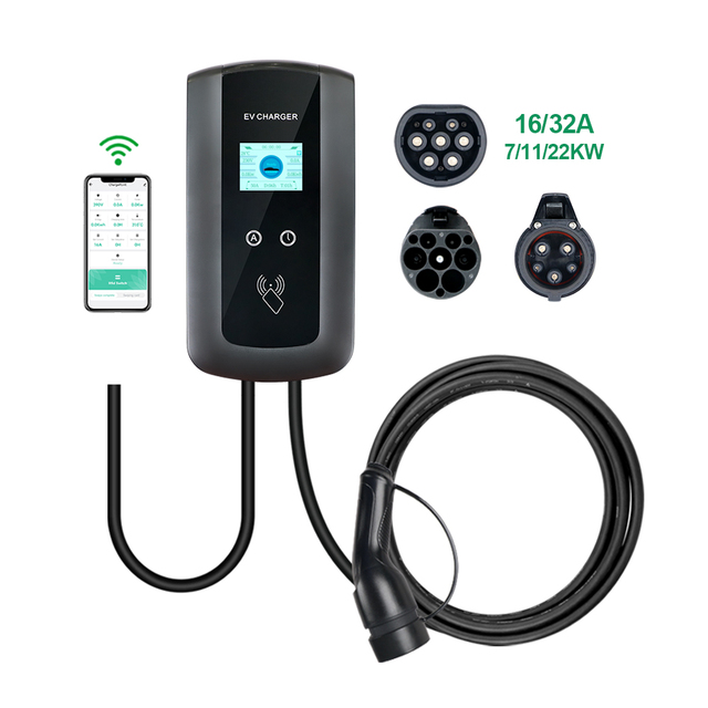 Isigma Type 2 Type 1 GBT Car Wall-mounted Home 11kw Ev Charging Stations
