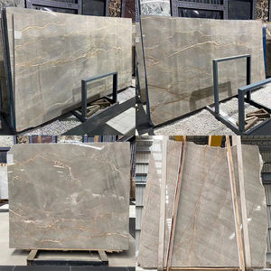 Carreaux de sol en dalle de marbre or Picasso italien de luxe poli pour comptoir de cuisine salle de bain fond mur Villa escalier - Product Image 2