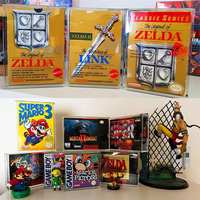 Boîte de jeu vidéo en acrylique Boîte de vitrine personnalisée en acrylique transparent Switch DS GameBoy NES SNES N64 GameCube Case