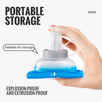Bouteilles d'eau souples pliables WRELS pour le sport, 350 ml et 500 ml, avec logo personnalisé, en TPU, pour la course à pied et le marathon (vente en gros)