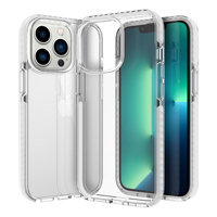 Étui sans fil transparent ultra-mince robuste en PC, TPU, TPE, anti-rayures, antichoc et étanche, conception blindée, fourni par l'usine (ODM)