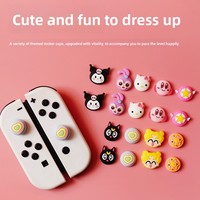 Tapas de Joystick para Control NS, Botones Lindos de Silicona OLED, Accesorios para Juegos