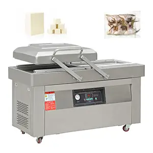 Chamber Single Double Pillow Press Seal Sausage Dry Fish Package Vacuum Vacume Sealer Pack Machine for Seafood