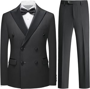 <span class=keywords><strong>Blazer</strong></span> croisé de haute qualité pour <span class=keywords><strong>homme</strong></span>, motif rayé, respirant, à prix abordable, ensemble 2 pièces - Product Image 2
