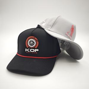 OEM ODM Wholesale 25pc Custom Rubber PVC Logo 5-Panel Structured Golf <b>Baseball</b> <b>Caps</b> High Quality Dot Dobby Design - Product Image 1