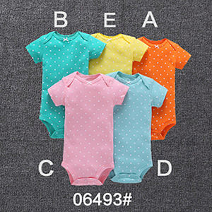 Haute qualité en gros Garçon Bébé Nouveau-Né Infantile 100% Coton Body Bébé Vêtements Barboteuse - Product Image 4
