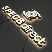 Letrero Exterior LED para Tienda, Letrero con Nombre de Negocio, Logotipo Empresarial, Letrero Luminoso LED con Letras 3D, Letrero Personalizado