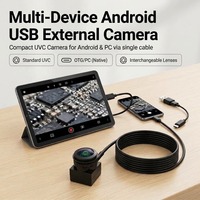 Geniuspy Lensa 160 derajat 1.7mm 4k 8MP 5MP 4MP 2MP WDR Micro USB-C UVC Kamera Eksternal Android Mendukung OTG Audio