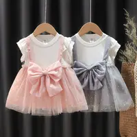 2022 Hochwertige Kinder bekleidung Set Designer Kleid für Baby 2-12 Prinzessin Baby Gir Party Kleider Kinder kleidung