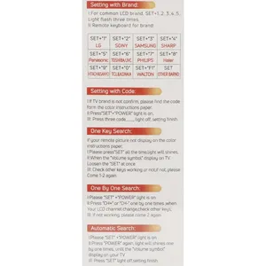 Phổ CRC-1210V điều khiển từ xa cho tất cả các thương hiệu thông minh TV điều khiển từ xa với thoải mái sử dụng cho LED LCD TV cố định mã - Product Image 6