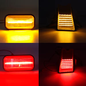 Ailead Factory Wholesale Clear Lens 10PCS Yellow & Red Light LED Cab Roof Light Kit pour <span class=keywords><strong>Hummer</strong></span> H2 2003-2009 Pour H2 SUT 2005-2009 - Product Image 5