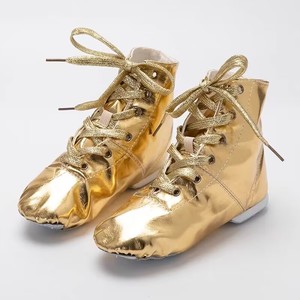 Di alta qualità <span class=keywords><strong>Sexy</strong></span> lucido mezzo stivale buon prezzo professionale fabbrica Sliver danza Jazz scarpe - Product Image 2
