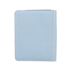 โฟลเดอร์แฟ้มผลงานหนัง PU A6/A5แบบกำหนดเองพร้อมแฟ้มลวดลายและโฟลเดอร์เอกสารสำหรับการประชุมโลโก้ที่กำหนดเองได้ - Product Image 3