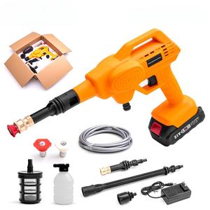 Pistola de Agua Eléctrica Portátil de Alta Presión, Lavadora de Autos con Batería de Litio y Bomba de Agua Inalámbrica, Suministros para el Hogar, CE - Product Image 1