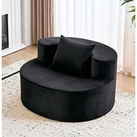 Fauteuil inclinable simple en mousse haute densité, pièce unique, courbé et compressé, modèle BTCS016 pour la maison ou l'appartement