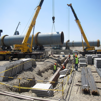 Système complet de four rotatif Honeke 3x60m avec refroidisseur, préchauffeur, contrôlé par PLC, boîte de vitesses, longue durée de vie, pour projet d'usine de ciment
