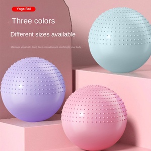 <span class=keywords><strong>Ballon</strong></span> de yoga souple anti-explosion épaissi pour adultes et enfants - Entraînement sensoriel, massage, utilisation en salle de sport, tailles 55 cm/65 cm/75 cm - Product Image 1