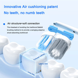 Vente directe d'usine, conception à double fréquence, longue durée de vie de la batterie, réglage à trois vitesses, <span class=keywords><strong>brosse</strong></span> à dents électrique absorbant les chocs - Product Image 4