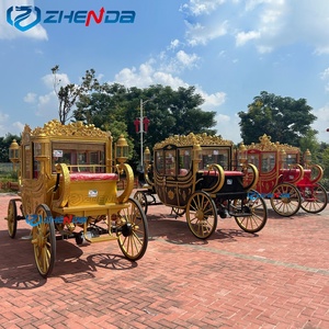 Carruaje de Boda de Lujo, Carroza Real Eléctrica, Nuevo Estilo, Remolque de Carruaje de Boda Tirado por Caballos en Venta - Product Image 6