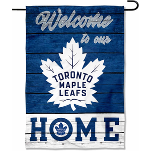 Cờ trang trí sân vườn <span class=keywords><strong>Toronto</strong></span> Maple Leafs chào mừng về nhà, cờ sân vườn hai mặt, biểu ngữ trang trí trong nhà ngoài trời - Product Image 1