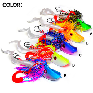 Esca da Pesca in Mare con Testa di Piombo 20g 40g 60g 80g 100g, Amo Doppio per Pesca di Grandi Pesci - Product Image 3