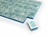 Boutique Island Escape Amerikanisches Mahjong 160 Steine Flamingo Seepferdchen Surfbrett Palme Koralle 3-Schicht Mah-Jongg Sammlerstück