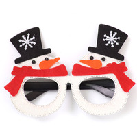Hot Sale Weihnachts dekorationen Adult Kids Toys Santa Schneemann Geweih Brille Weihnachten dekorierte Brille für den Urlaub