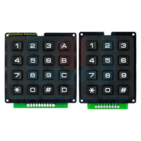 Teclado de Matriz de Teclas para Microcontrolador 4x4, 4x3, Teclado Industrial de 16/12 Teclas con Escaneo por Fila