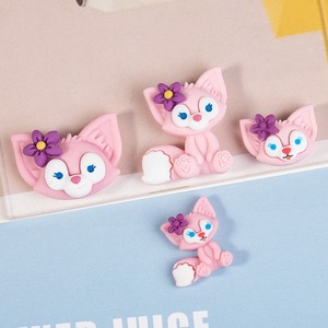 LinaBell bricolage écologique crème colle coque de téléphone autocollants nouveau petit renard 3D décorations de voiture Art Kawaii Style résine accessoires - Product Image 4