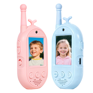 ポータブル子供用ビデオインターホン、650mAhバッテリー搭載、屋外キャンプの安全のため<span class=keywords><strong>3</strong></span>時間使用可能、ワイヤレススマートビデオウォーキートーキー - Product Image 1