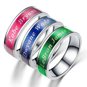<span class=keywords><strong>Anillos</strong></span> de colores cambiantes para mujeres, hombres y parejas, joyería - Product Image 1