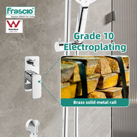 Frascio ACS CE Robinets thermostatiques dissimulés Mitigeur de douche en laiton chromé pour hôtels appartements en céramique