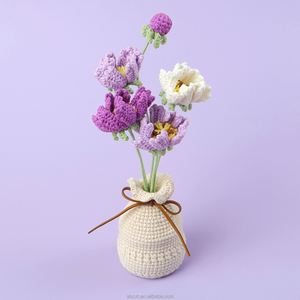 Planta de Gésang Tejida a Crochet, Hecha a Mano, para Decoración del Hogar y Escritorio, para Navidad y Halloween, Venta al Por Mayor - Product Image 4