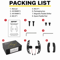 Accessoires en fibre de carbone pour Mercedes, palettes de changement de vitesse magnétiques à orifice triangulaire personnalisées W176 W202 W203 W204 W205 W211 W212