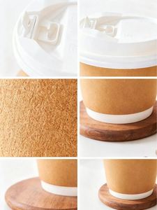 Gobelet à café jetable en papier à double paroi de 12 oz, isotherme, biodégradable, recyclable, imprimé sur mesure, pour café chaud - Product Image 3