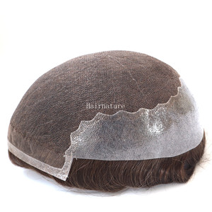 Q6 perruque <span class=keywords><strong>de</strong></span> remplacement <span class=keywords><strong>de</strong></span> cheveux pour hommes toupet ligne <span class=keywords><strong>de</strong></span> cheveux naturelle dentelle et PU perruque <span class=keywords><strong>de</strong></span> cheveux humains indiens hommes prothèse <span class=keywords><strong>de</strong></span> cheveux multi-tailles - Product Image 3