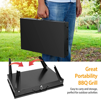 Ensemble de barbecue portable d'extérieur facilement assemblable, barbecue au propane avec outils, barbecue pliable portable pour le camping et les pique-niques