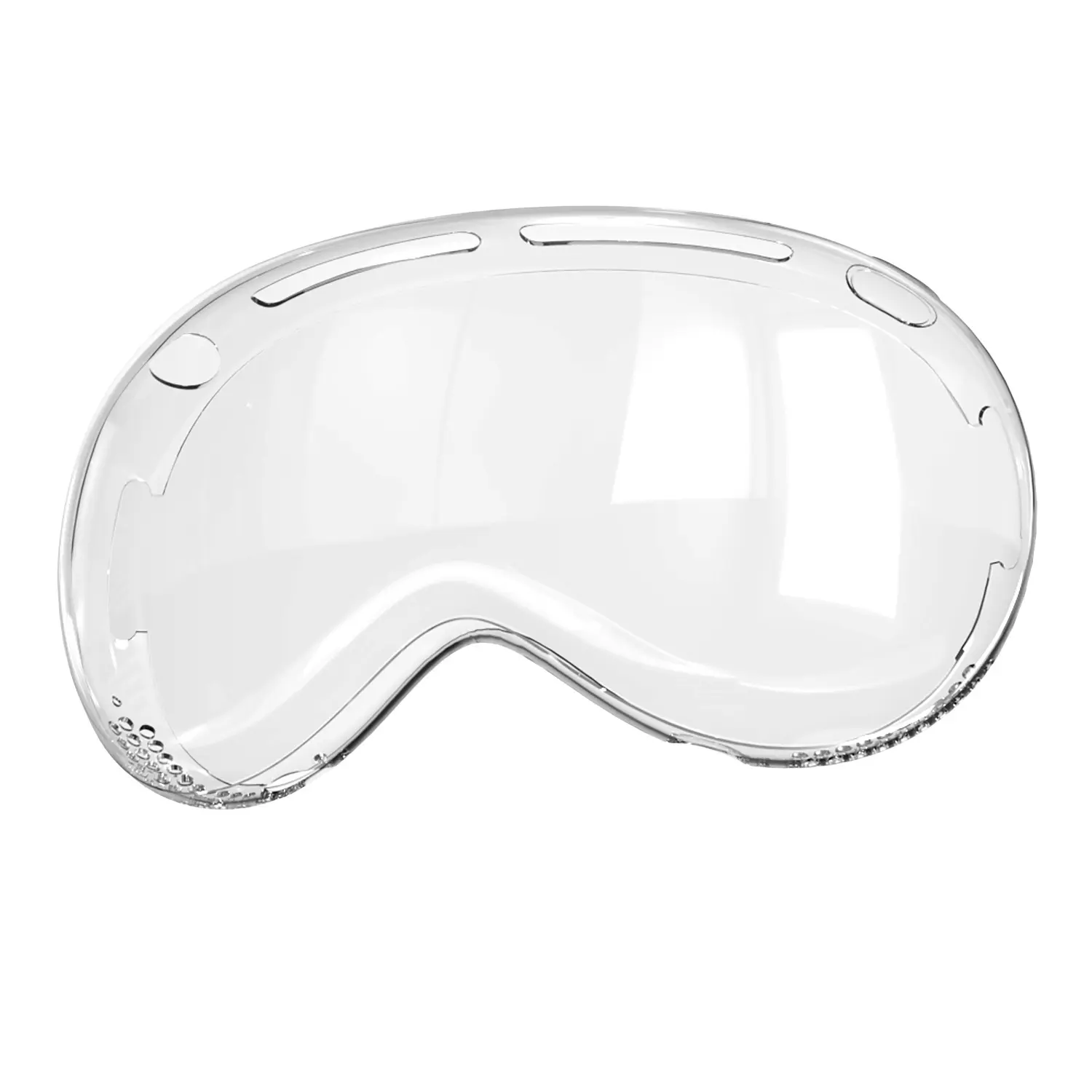 Apple Vision Pro VR kulaklık için şeffaf TPU koruyucu kılıf 3D gözlük ve kafa monte ekipman koruma kapağı