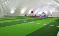 Stade de volley-ball multifonctionnel à structure gonflable en membrane dôme