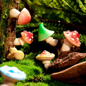 Micro-paysage de mousse écologique de bonsaï de champignon de <span class=keywords><strong>forêt</strong></span> artificielle créative pour le jardinage DIY décorations de Noël <span class=keywords><strong>petite</strong></span> taille - Product Image 4
