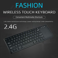 Nuevo Teclado Inalámbrico 2.4G con Panel Táctil, Ajuste de Volumen Ambidiestro, Diseño Ultrafino, 78 Teclas para Laptop/Tablet