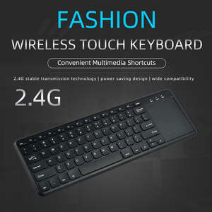 Nouveau <span class=keywords><strong>clavier</strong></span> sans fil 2,4 G avec pavé tactile, réglage <span class=keywords><strong>du</strong></span> volume ambidextre, design ultra-fin, 78 touches pour ordinateur portable/tablette - Product Image 4