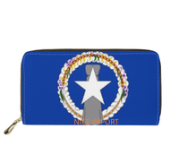 Dompet Panjang Kulit Bendera Saint Lucia dengan Kapasitas Besar, Dompet Kulit Cocok untuk Wanita, Perjalanan, dan Penggunaan Sehari-hari