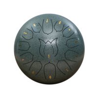 Wholesale Professional Percussion Instrument Steel Tongue Drum 12 Inch 13 Tones Waterproof Tongue Drum with Drum Round Package