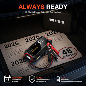 Démarreur de <span class=keywords><strong>batterie</strong></span> 12V 6700A Peak 32000mAh robuste <span class=keywords><strong>pour</strong></span> moto, camion, <span class=keywords><strong>bateau</strong></span> avec prise en charge des moteurs diesel jusqu'à 12L - Product Image 4