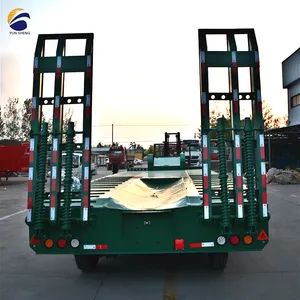 WS फ़ैक्टरी अनुकूलन योग्य 16-व्हील 4-एक्सल लो बेड सेमी ट्रेलर 13-18m प्रयुक्त ट्रक ट्रेलर