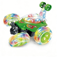 Voiture jouet acrobatique avec éclairage et musique, télécommande, lumières LED colorées à 360 degrés, directement de l'usine, pour enfant