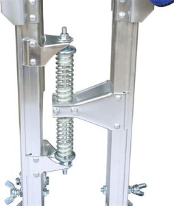 15-23 אינץ 'סגסוגת אלומיניום קביים כסף מתכוונן גובה 105 ק "ג קיבולת עומס גבוה - Product Image 4