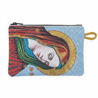 Dompet Anyam Suci Mary Desain Christian & Kantung Rosario